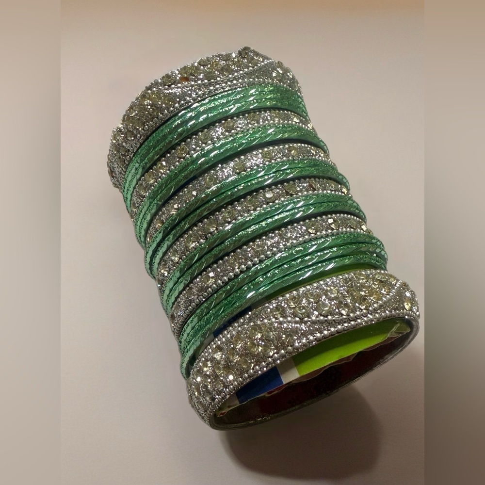 Brand new Indian bangle set multi color size 2.40